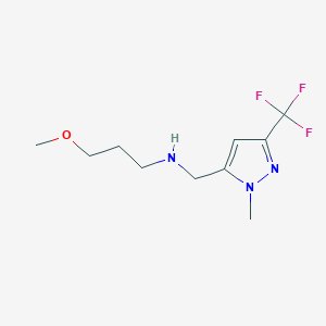 (3-methoxypropyl)({[1-methyl-3-(trifluoromethyl)-1H-pyrazol-5-yl]methyl})amine