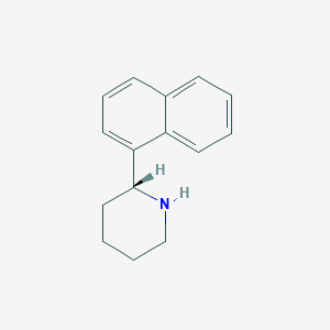 molecular formula C15H17N B11747174 (R)-2-(Naphthalen-1-yl)piperidine 