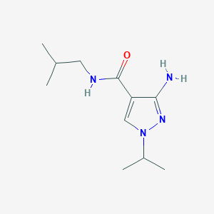 3-amino-N-(2-methylpropyl)-1-(propan-2-yl)-1H-pyrazole-4-carboxamide