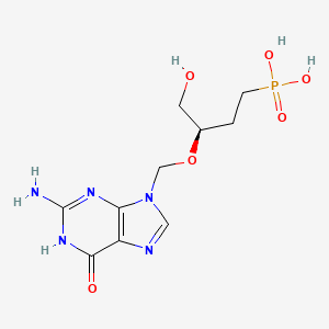 molecular formula C9H9N B1174719 (3-((2-Amino-1,6-dihydro-6-oxo-9H-purin-9-yl)methoxy)-4-hydroxybutyl)phosphonic acid CAS No. 151006-30-3