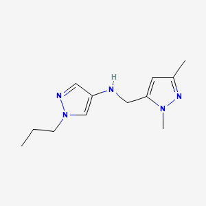 N-[(1,3-dimethyl-1H-pyrazol-5-yl)methyl]-1-propyl-1H-pyrazol-4-amine