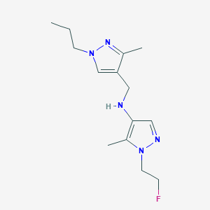 1-(2-fluoroethyl)-5-methyl-N-[(3-methyl-1-propyl-1H-pyrazol-4-yl)methyl]-1H-pyrazol-4-amine