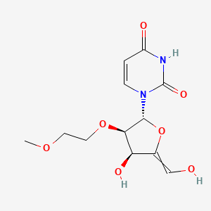 1-[(2R,3R,4S)-4-hydroxy-5-(hydroxymethylidene)-3-(2-methoxyethoxy)oxolan-2-yl]-1,2,3,4-tetrahydropyrimidine-2,4-dione