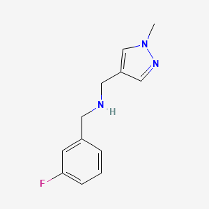 [(3-fluorophenyl)methyl][(1-methyl-1H-pyrazol-4-yl)methyl]amine