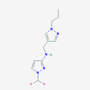 1-(difluoromethyl)-N-[(1-propyl-1H-pyrazol-4-yl)methyl]-1H-pyrazol-3-amine