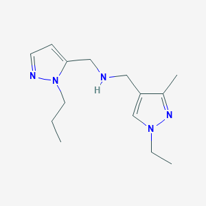 [(1-ethyl-3-methyl-1H-pyrazol-4-yl)methyl][(1-propyl-1H-pyrazol-5-yl)methyl]amine