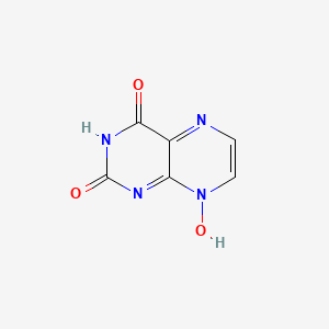 molecular formula C6H4N4O3 B1174726 2,4(1H,3H)-pteridinedione 8-oxide 