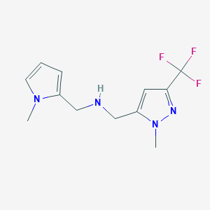 [(1-methyl-1H-pyrrol-2-yl)methyl]({[1-methyl-3-(trifluoromethyl)-1H-pyrazol-5-yl]methyl})amine