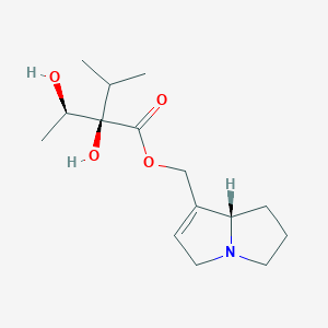 [(7aS)-2,3,5,7a-tetrahydro-1H-pyrrolizin-7-yl]methyl (2R)-2-hydroxy-2-[(1R)-1-hydroxyethyl]-3-methylbutanoate