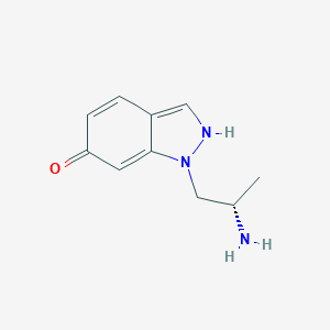 molecular formula C10H13N3O B117473 1-((S)-2-氨基丙基)-1H-吲唑-6-醇 CAS No. 210580-75-9