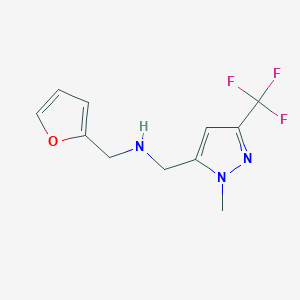 [(furan-2-yl)methyl]({[1-methyl-3-(trifluoromethyl)-1H-pyrazol-5-yl]methyl})amine