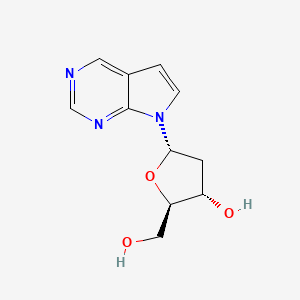 (2R,3S,5S)-2-(hydroxymethyl)-5-{7H-pyrrolo[2,3-d]pyrimidin-7-yl}oxolan-3-ol