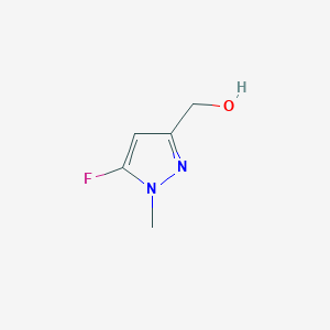 molecular formula C5H7FN2O B11747339 (5-Fluoro-1-methyl-1H-pyrazol-3-yl)methanol 