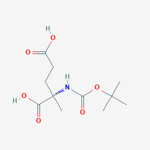 (2S)-2-{[(tert-butoxy)carbonyl]amino}-2-methylpentanedioic acid