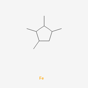 molecular formula C9H18Fe B11747385 1,2,3,4-Tetramethylcyclopentane iron 