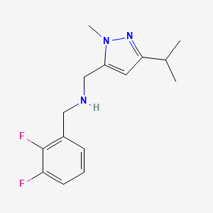 [(2,3-difluorophenyl)methyl]({[1-methyl-3-(propan-2-yl)-1H-pyrazol-5-yl]methyl})amine