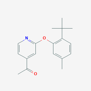 4-Acetyl-2-(2-tert-butyl-5-methylphenoxy) pyridine