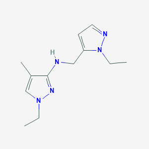 1-ethyl-N-[(1-ethyl-1H-pyrazol-5-yl)methyl]-4-methyl-1H-pyrazol-3-amine