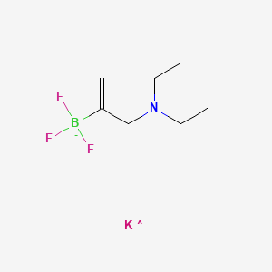 molecular formula C7H14BF3KN- B11747429 [3-(Diethylamino)prop-1-en-2-yl]trifluoroboranuide potassium 