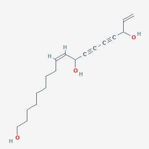 molecular formula C18H26O3 B11747430 (9Z)-octadeca-9,17-dien-12,14-diyne-1,11,16-triol 