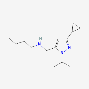 butyl({[3-cyclopropyl-1-(propan-2-yl)-1H-pyrazol-5-yl]methyl})amine