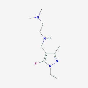 molecular formula C11H21FN4 B11747440 [2-(dimethylamino)ethyl][(1-ethyl-5-fluoro-3-methyl-1H-pyrazol-4-yl)methyl]amine 