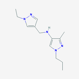 N-[(1-ethyl-1H-pyrazol-4-yl)methyl]-3-methyl-1-propyl-1H-pyrazol-4-amine