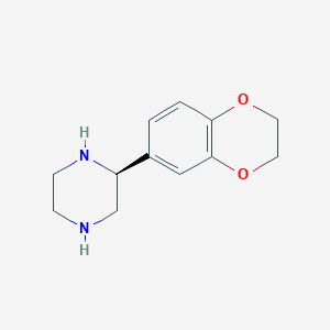 (2S)-2-(2,3-dihydro-1,4-benzodioxin-6-yl)piperazine