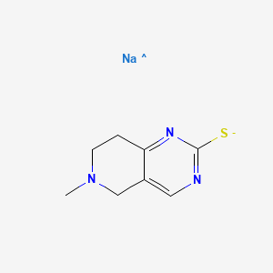 molecular formula C8H10N3NaS- B11747516 {6-methyl-5H,6H,7H,8H-pyrido[4,3-d]pyrimidin-2-yl}sulfanide sodium 