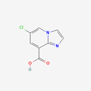 molecular formula C8H5ClN2O2 B1174753 6-Chloroimidazo[1,2-a]pyridine-8-carboxylic acid CAS No. 145335-88-2