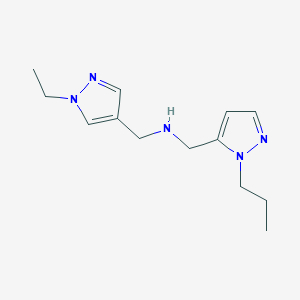 [(1-ethyl-1H-pyrazol-4-yl)methyl][(1-propyl-1H-pyrazol-5-yl)methyl]amine