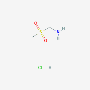 molecular formula C2H8ClNO2S B11747544 (Methylsulfonyl)methanamine hydrochloride 