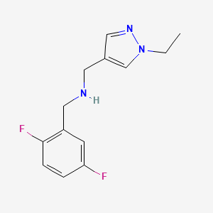 [(2,5-difluorophenyl)methyl][(1-ethyl-1H-pyrazol-4-yl)methyl]amine