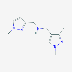 [(1,3-dimethyl-1H-pyrazol-4-yl)methyl][(1-methyl-1H-pyrazol-3-yl)methyl]amine