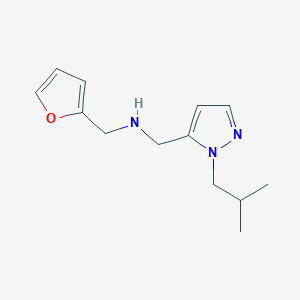 [(furan-2-yl)methyl]({[1-(2-methylpropyl)-1H-pyrazol-5-yl]methyl})amine