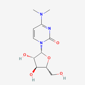 molecular formula C11H17N3O5 B11747612 1-[(2R,3S,4S,5R)-3,4-dihydroxy-5-(hydroxymethyl)oxolan-2-yl]-4-(dimethylamino)-1,2-dihydropyrimidin-2-one 