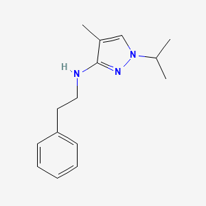 4-methyl-N-(2-phenylethyl)-1-(propan-2-yl)-1H-pyrazol-3-amine