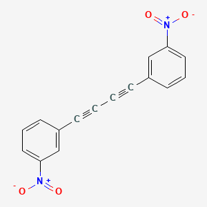 molecular formula C16H8N2O4 B11747662 1-Nitro-3-[4-(3-nitrophenyl)buta-1,3-diyn-1-yl]benzene 