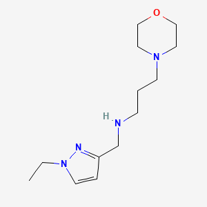 [(1-ethyl-1H-pyrazol-3-yl)methyl][3-(morpholin-4-yl)propyl]amine