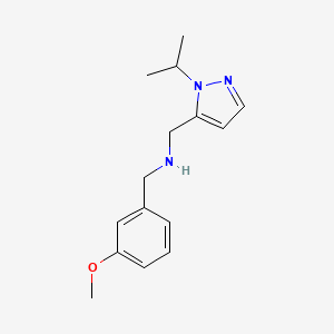 [(3-methoxyphenyl)methyl]({[1-(propan-2-yl)-1H-pyrazol-5-yl]methyl})amine