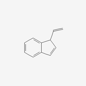 molecular formula C11H10 B11747727 1H-Indene, 1-ethenyl- CAS No. 2471-83-2