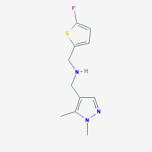 [(1,5-dimethyl-1H-pyrazol-4-yl)methyl][(5-fluorothiophen-2-yl)methyl]amine