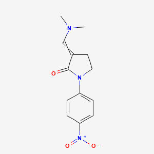 3-[(Dimethylamino)methylidene]-1-(4-nitrophenyl)pyrrolidin-2-one