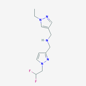 {[1-(2,2-difluoroethyl)-1H-pyrazol-3-yl]methyl}[(1-ethyl-1H-pyrazol-4-yl)methyl]amine