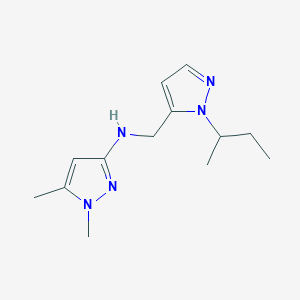 N-{[1-(butan-2-yl)-1H-pyrazol-5-yl]methyl}-1,5-dimethyl-1H-pyrazol-3-amine