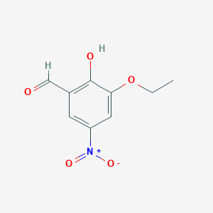 molecular formula C9H9NO5 B117478 3-Ethoxy-2-hydroxy-5-nitrobenzaldehyde CAS No. 150655-06-4