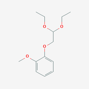 molecular formula C13H20O4 B11747810 1-(2,2-Diethoxyethoxy)-2-methoxybenzene 