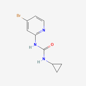 molecular formula C9H10BrN3O B11747861 1-(4-Bromopyridin-2-yl)-3-cyclopropylurea 