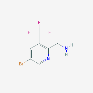 (5-Bromo-3-(trifluoromethyl)pyridin-2-yl)methanamine