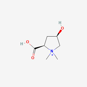 molecular formula C7H14NO3+ B11747925 (2S,4S)-2-carboxy-4-hydroxy-1,1-dimethylpyrrolidinium 